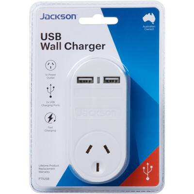 jackson power outlet 2 outlet usb charger