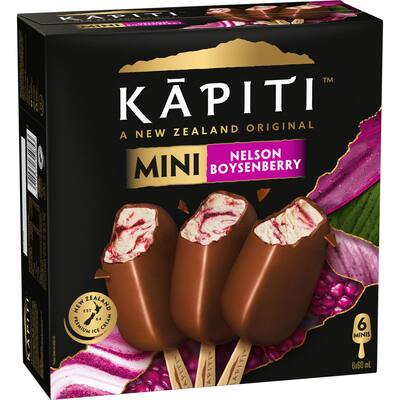 kapiti ice cream on stick boysenberry minis