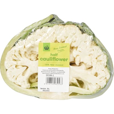 fresh vegetable cauliflower half