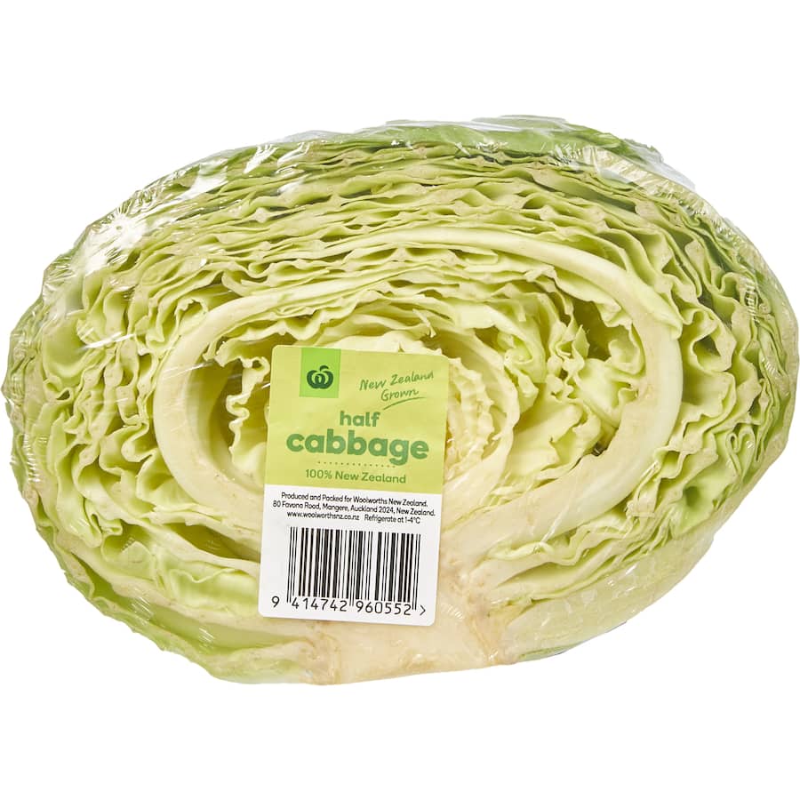Fresh Vegetable Cabbage Green Half