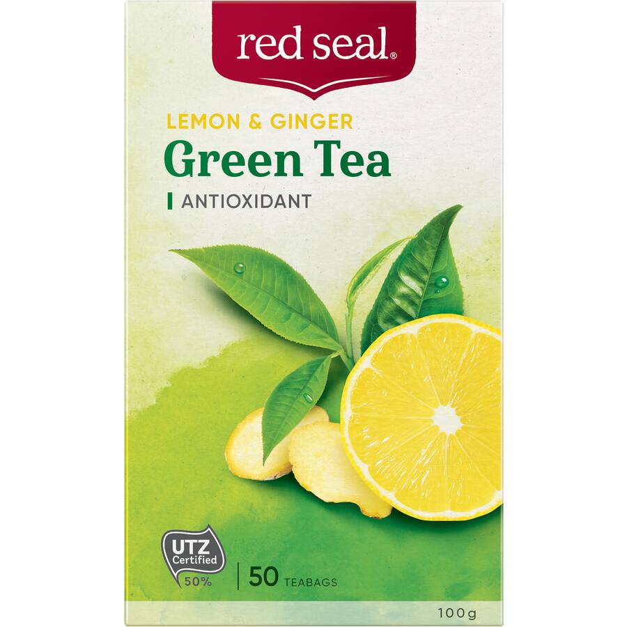Red Seal Green Tea Lemon & Ginger