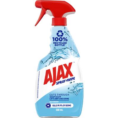 ajax spray n wipe bathroom cleaner antibacterial spray