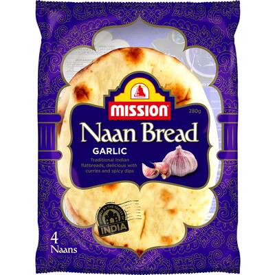 mission naan bread garlic