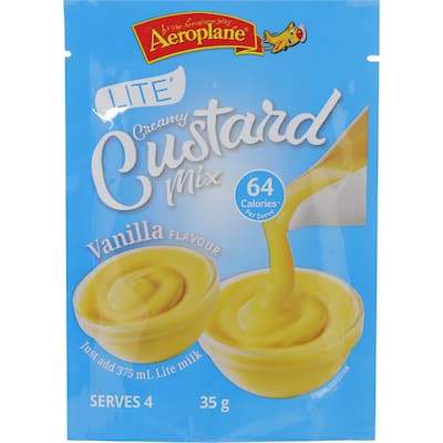 aeroplane dessert mix lite custard