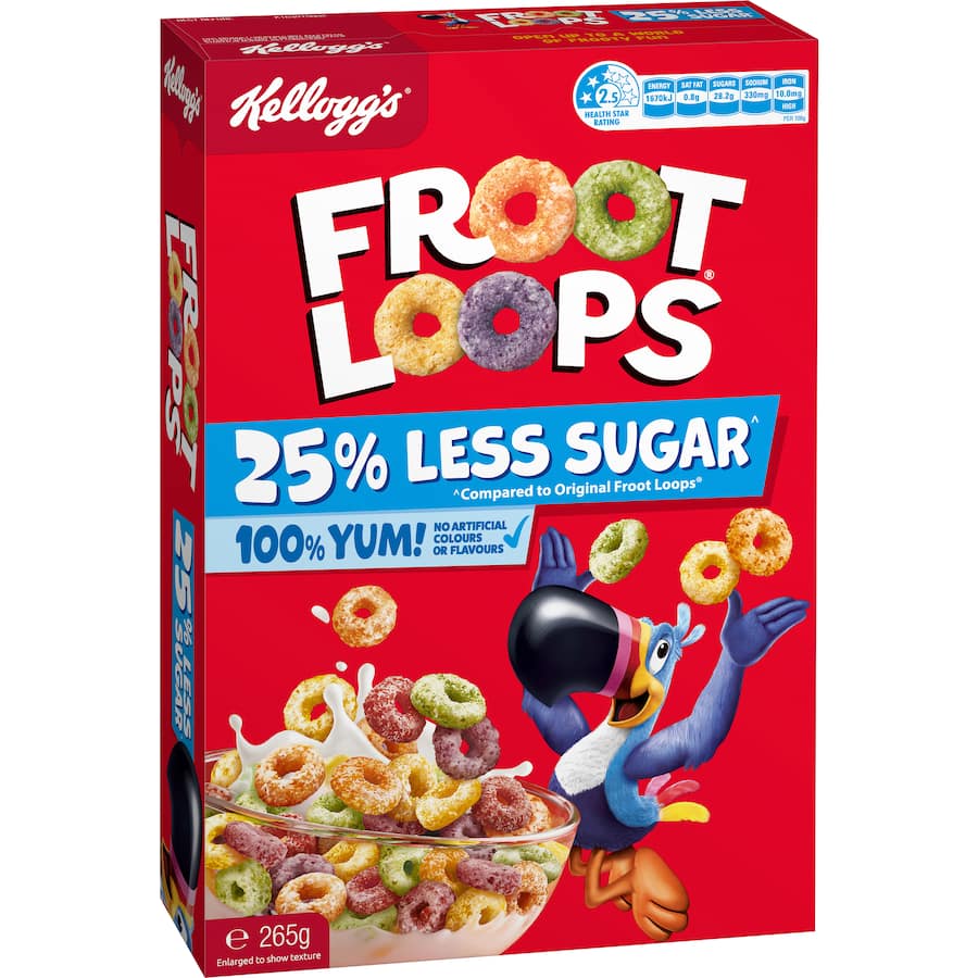 Kellogg's Froot Loops Cereal 25% Less Sugar