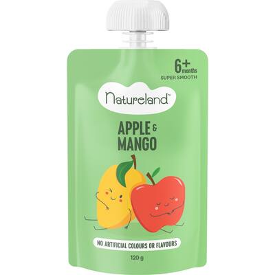 natureland baby food mango & apple