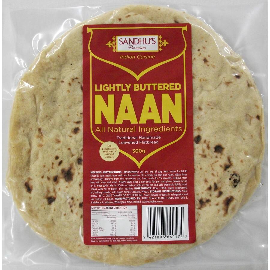 Sandhu Naan Bread Buttered