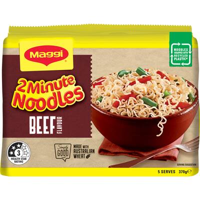 maggi 2-minute instant noodles beef