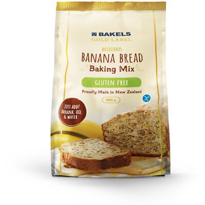bakels gold label gluten free baking mix banana bread