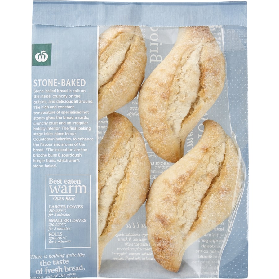 Woolworths Bread Rolls Rustic