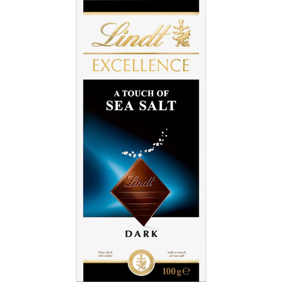 Lindt Chocolate Block Excellence Touch Of Sea Salt