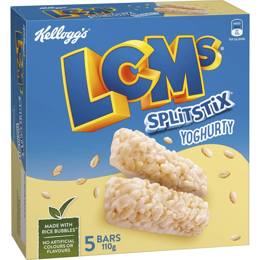Kellogg's Lcms Cereal Bars Split Stix Yoghurty