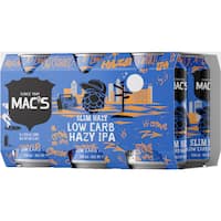 Macs Slim Hazy Low Carb IPA Cans (6x330ml)