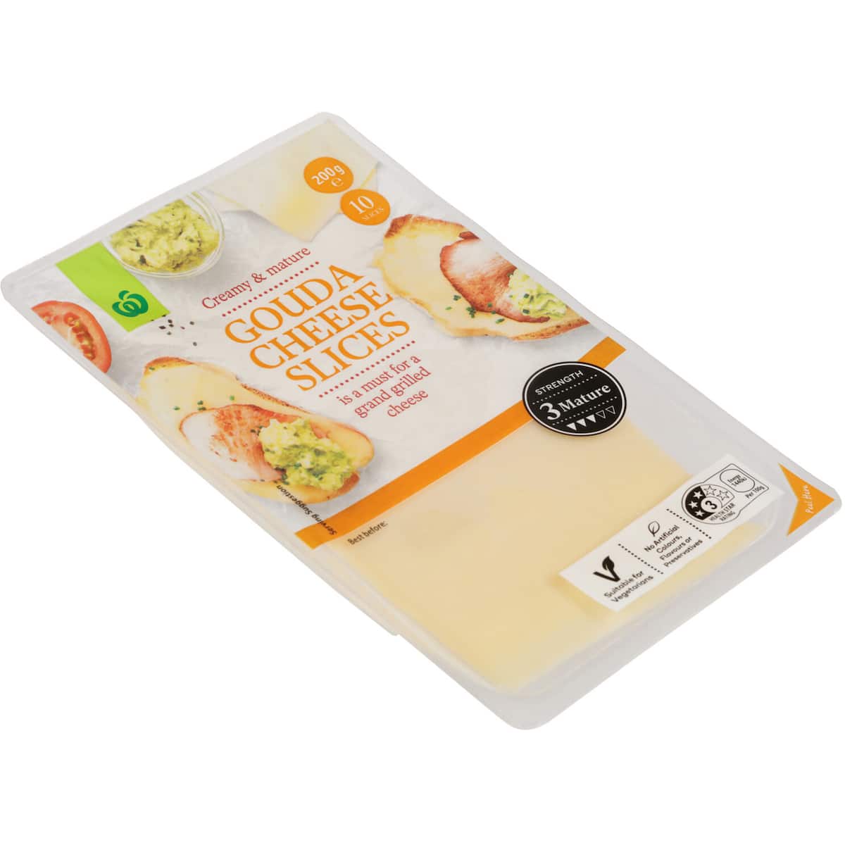 Countdown Cheese Gouda Slices 200g bunch