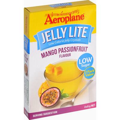 aeroplane jelly lite crystals mango passionfruit low sugar