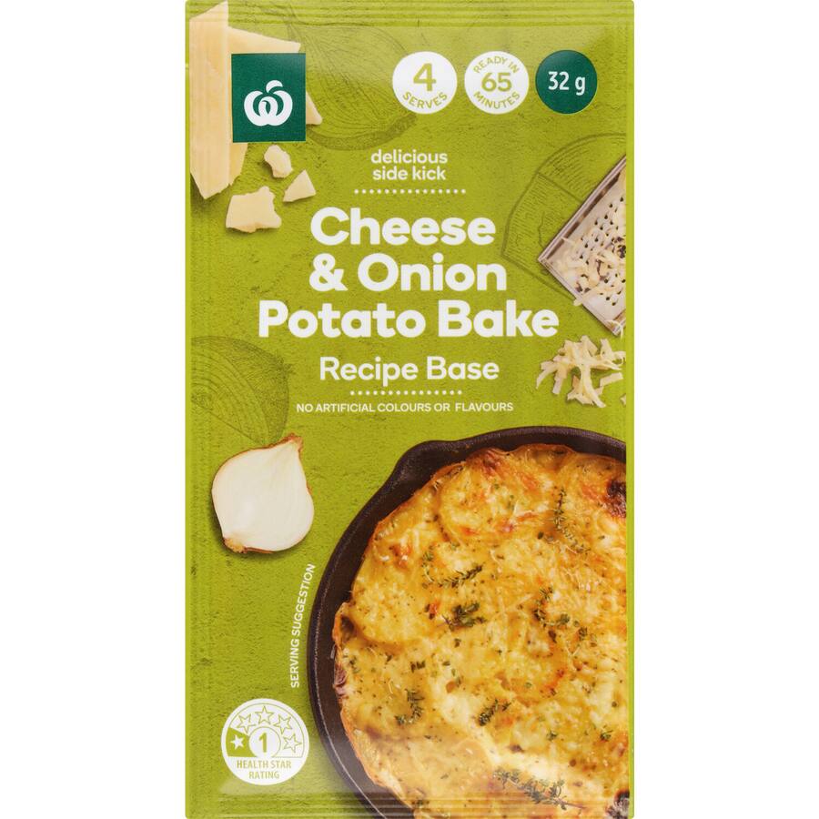 Woolworths Recipe Base Cheese And Onion Potato Bake
