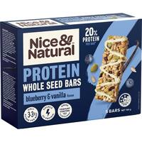 Nice & Natural Protein Bars Wholeseed Blueberry & Vanilla