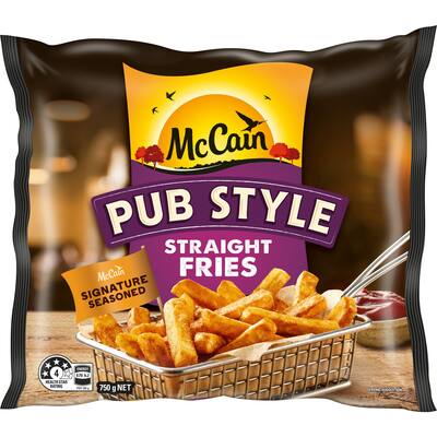 mccain pub style straight fries signature seasoning
