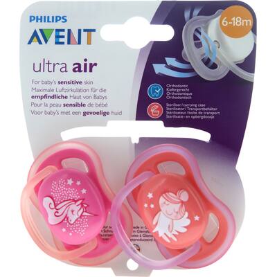 avent ultra air comforters design soother 6-18 months
