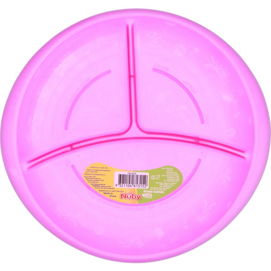 Nuby Baby Bowl Fun Feeding Section Plate 6M+
