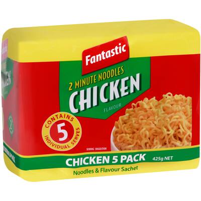 fantastic 2 minute instant noodles chicken multi pack
