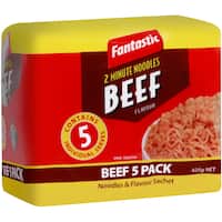 Fantastic 2 Minute Instant Noodles Beef Multi Pack