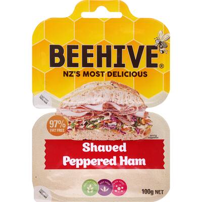 beehive ham shaved peppered 97% fat free