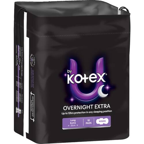 U By Kotex Maximum Protection U By Kotex Maximum Protection Pads Over Night Wings