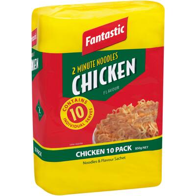 fantastic 2 minute instant noodles chicken multi pack