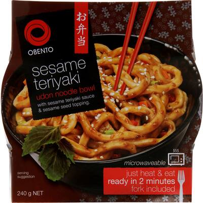 obento bowl instant noodles sesame teriyaki bowl