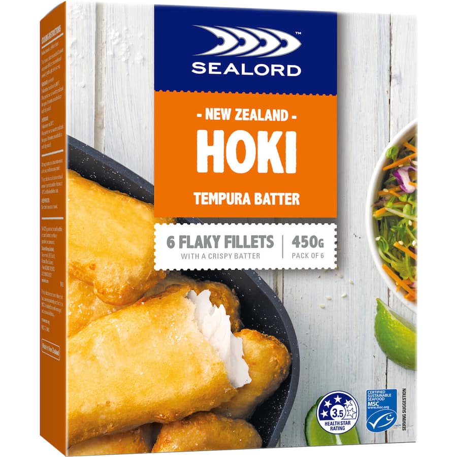 Sealord Fish Fillets Tempura Battered