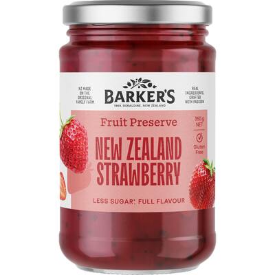 barker's strawberry jam nz