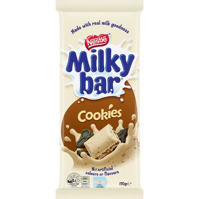nestlé milkybar chocolate block milk & cookies