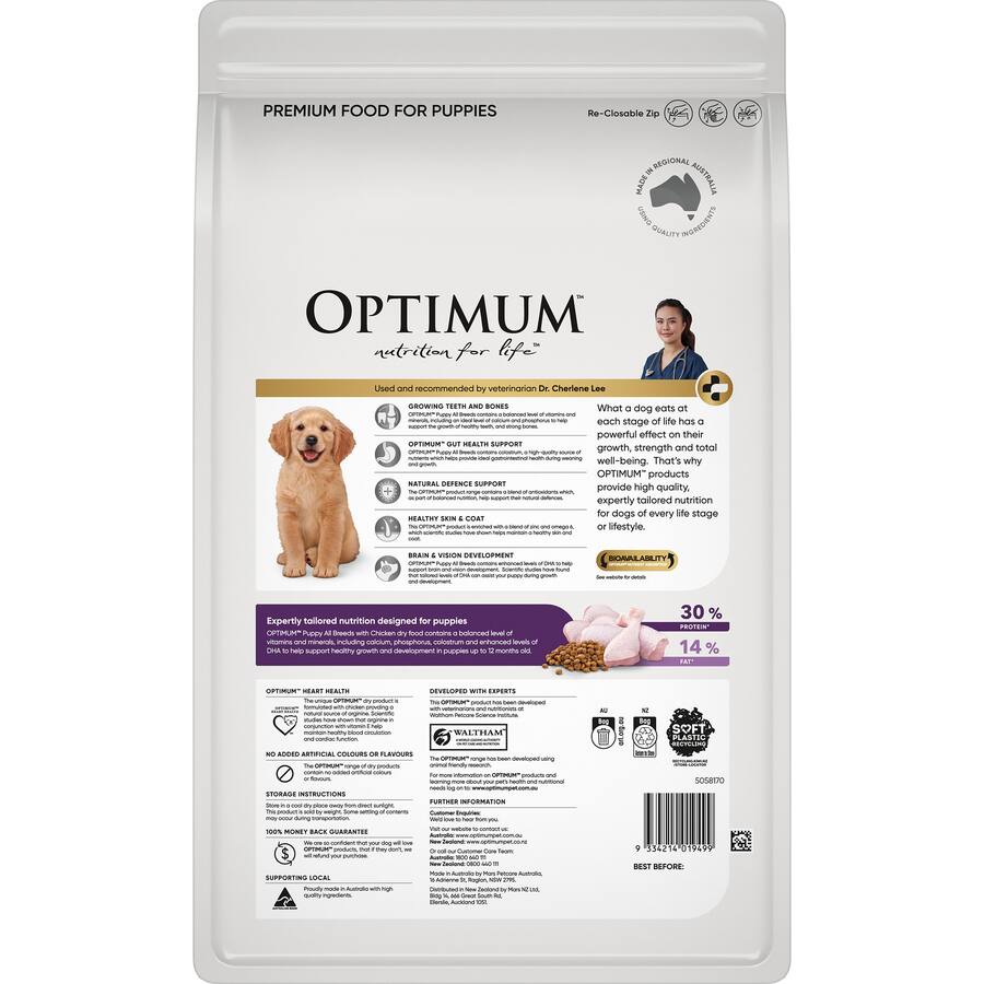Puppy Chicken Optimum Puppy Food Woolworths Buy Optimum Puppy Dry