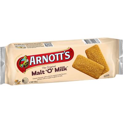arnotts malt biscuits malt o milk