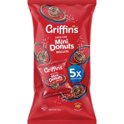 Griffin's Biscuits Choc Iced Mini Donuts