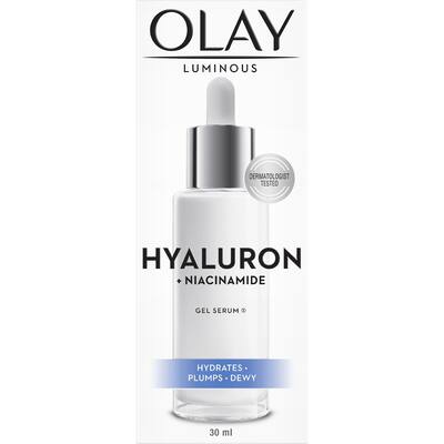 olay luminous gel serum hyaluron + niacinamide