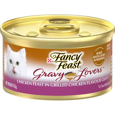 fancy feast gravy lovers wet cat food grilled chicken in gravy