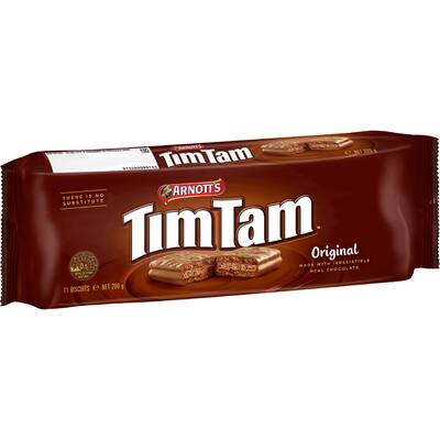 arnotts tim tam chocolate biscuits original