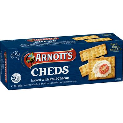 arnotts crackers cheds