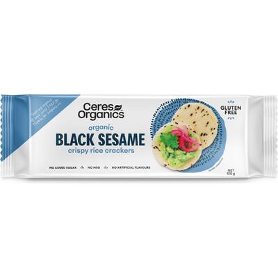 ceres organics rice crackers black sesame