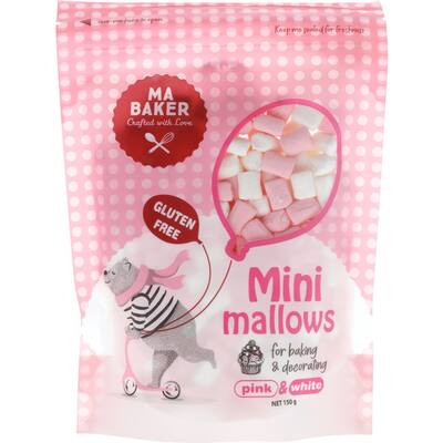 ma baker marshmallows pink & white