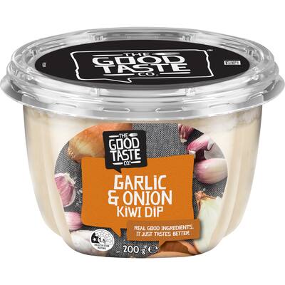 good taste co garlic & onion kiwi dip 