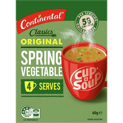 Continental Cup A Soup Instant Soup Spring Vegetable 60g