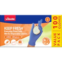 Vileda Ansell Handy Fresh Nitrile Gloves Large