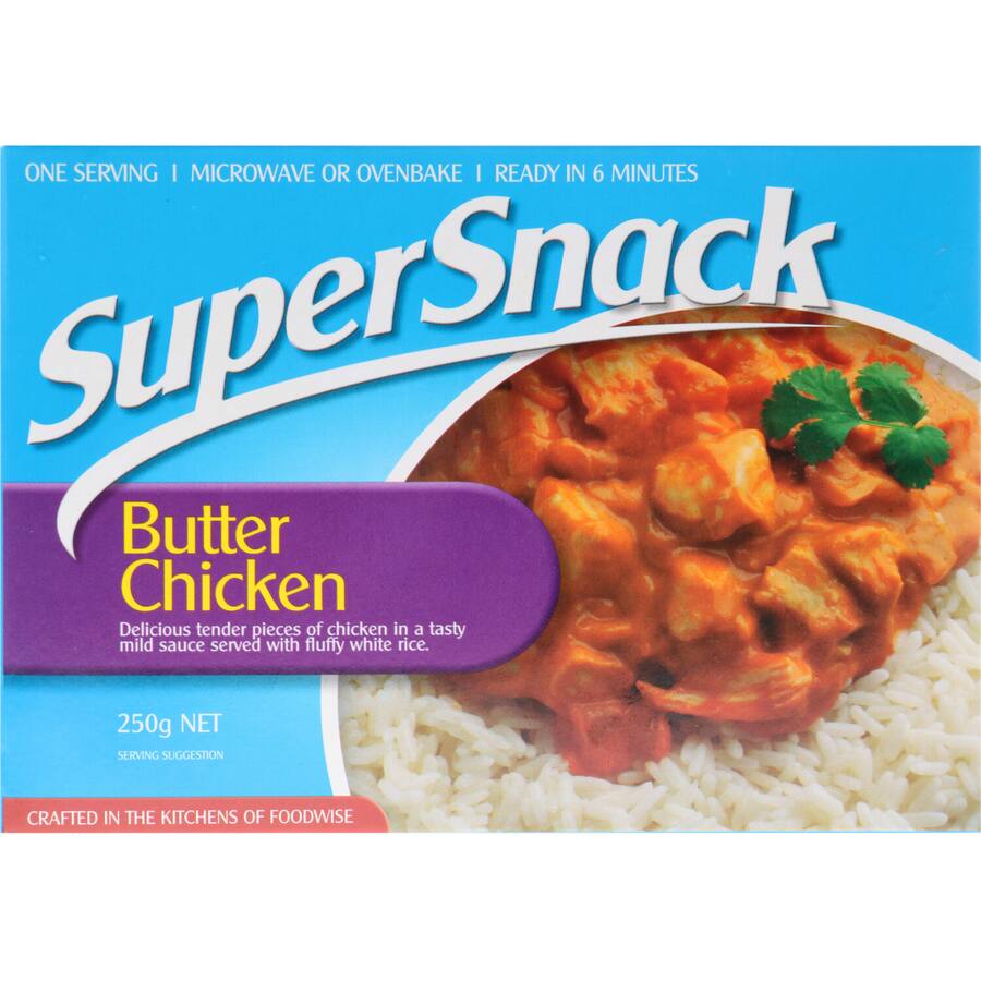 Super Snack Frozen Meal Butter Chicken