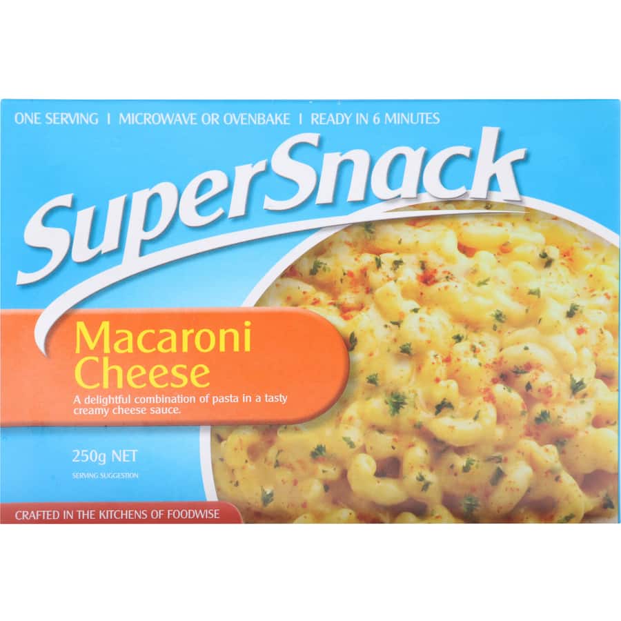 Super Snack Frozen Meal Macaroni Cheese