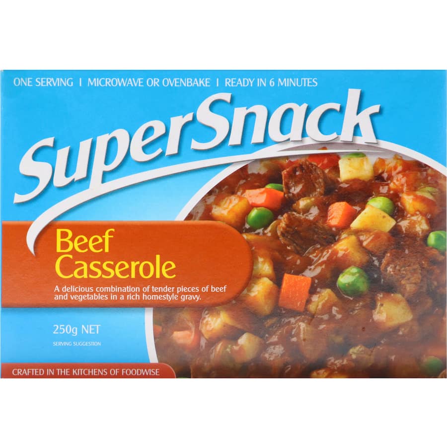 Super Snack Frozen Meal Beef Casserole