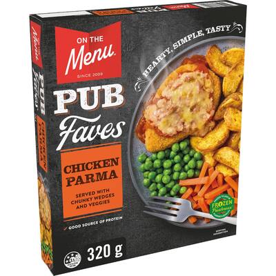 on the menu chicken parmigiana