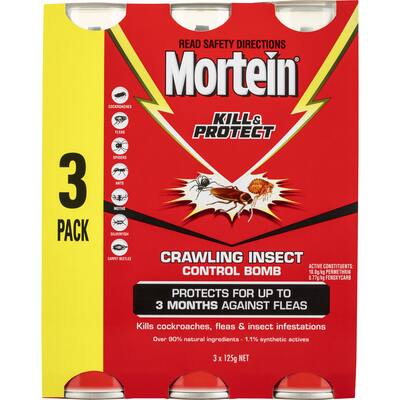 mortein kill & protect crawling insect bomb